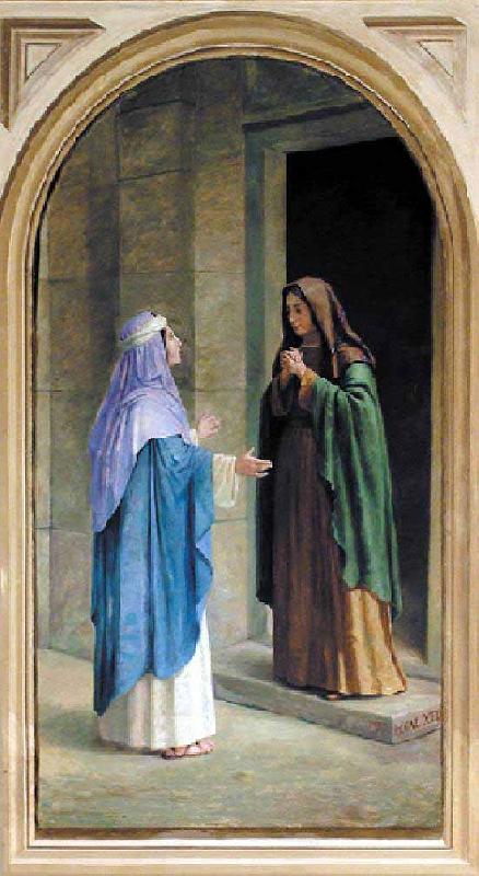 Benedito Calixto The Visitation of the Virgin to Saint Elizabeth Germany oil painting art